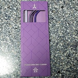 Jeffree Star JSC Purple Reusable Straws